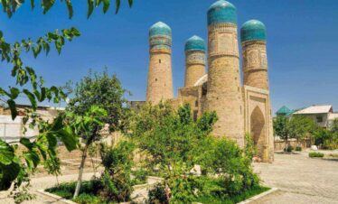 Beautiful historical mosque Bukhara Uzbekistan