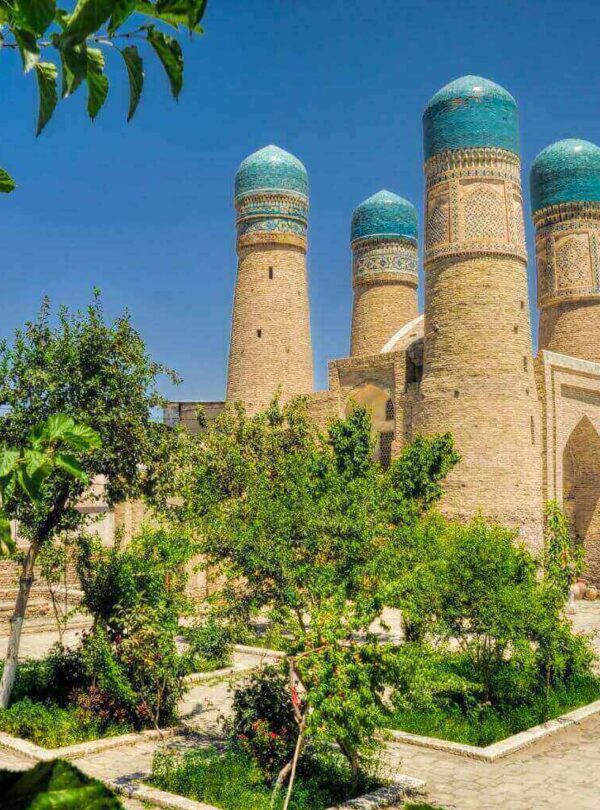 Beautiful historical mosque Bukhara Uzbekistan