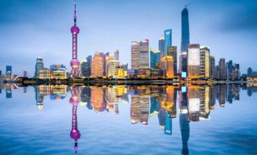 City skyline Shanghai China