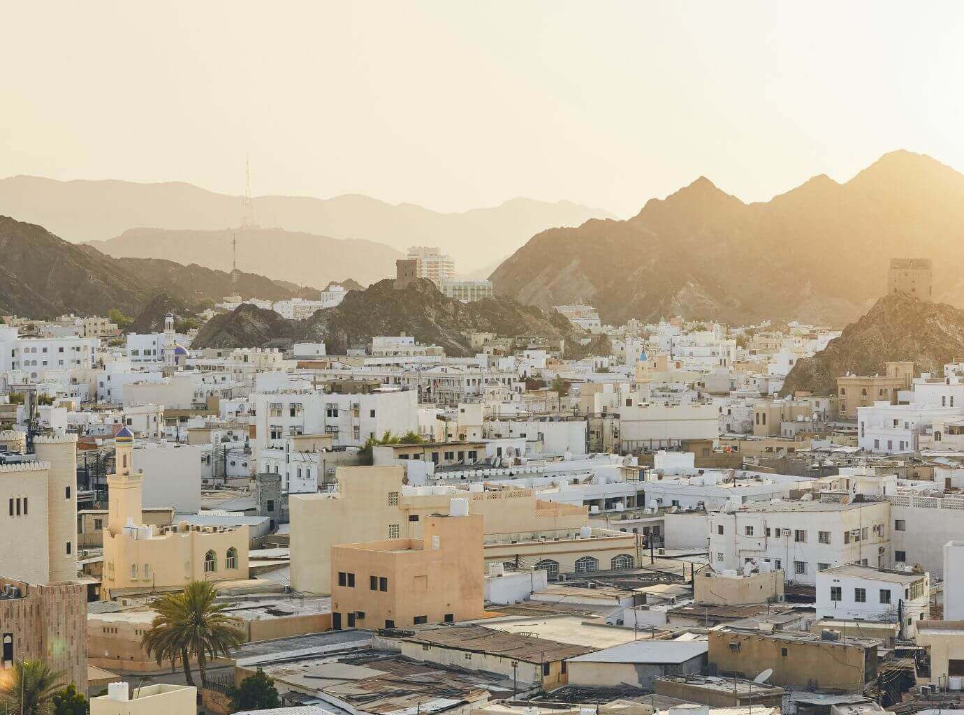 Cityscape view of Muscat