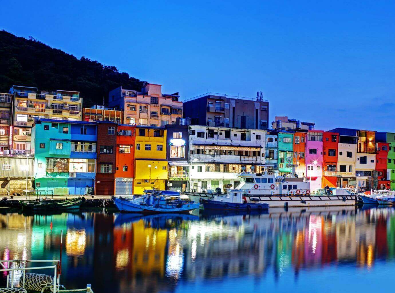 Colorful houses Taiwan