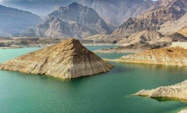 Water storage mountains Oman