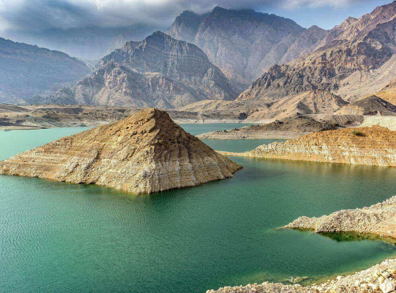 Water storage mountains Oman