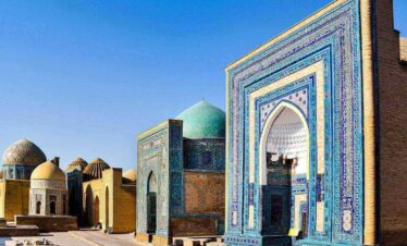 Beautiful building, Samarkand, Uzbekistan
