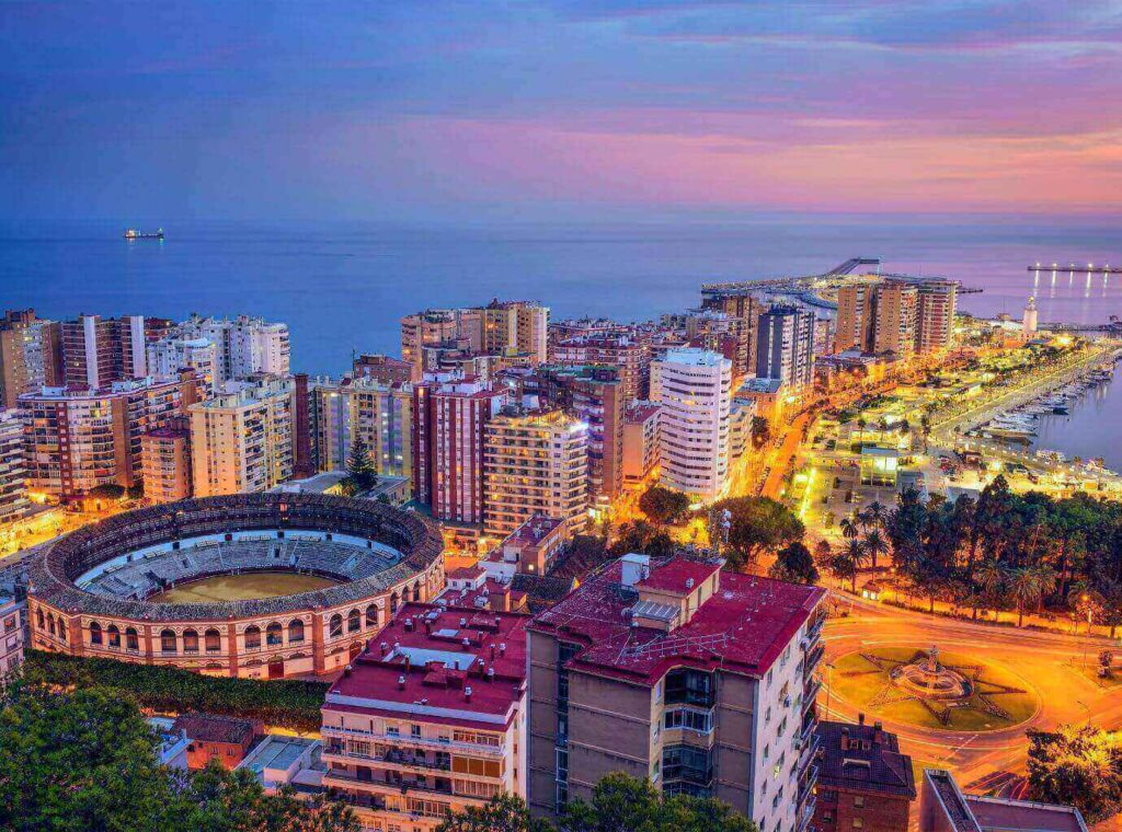 Cityscape Malaga Spain
