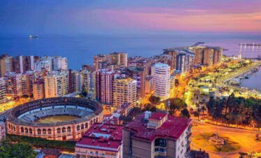 Cityscape Malaga Spain