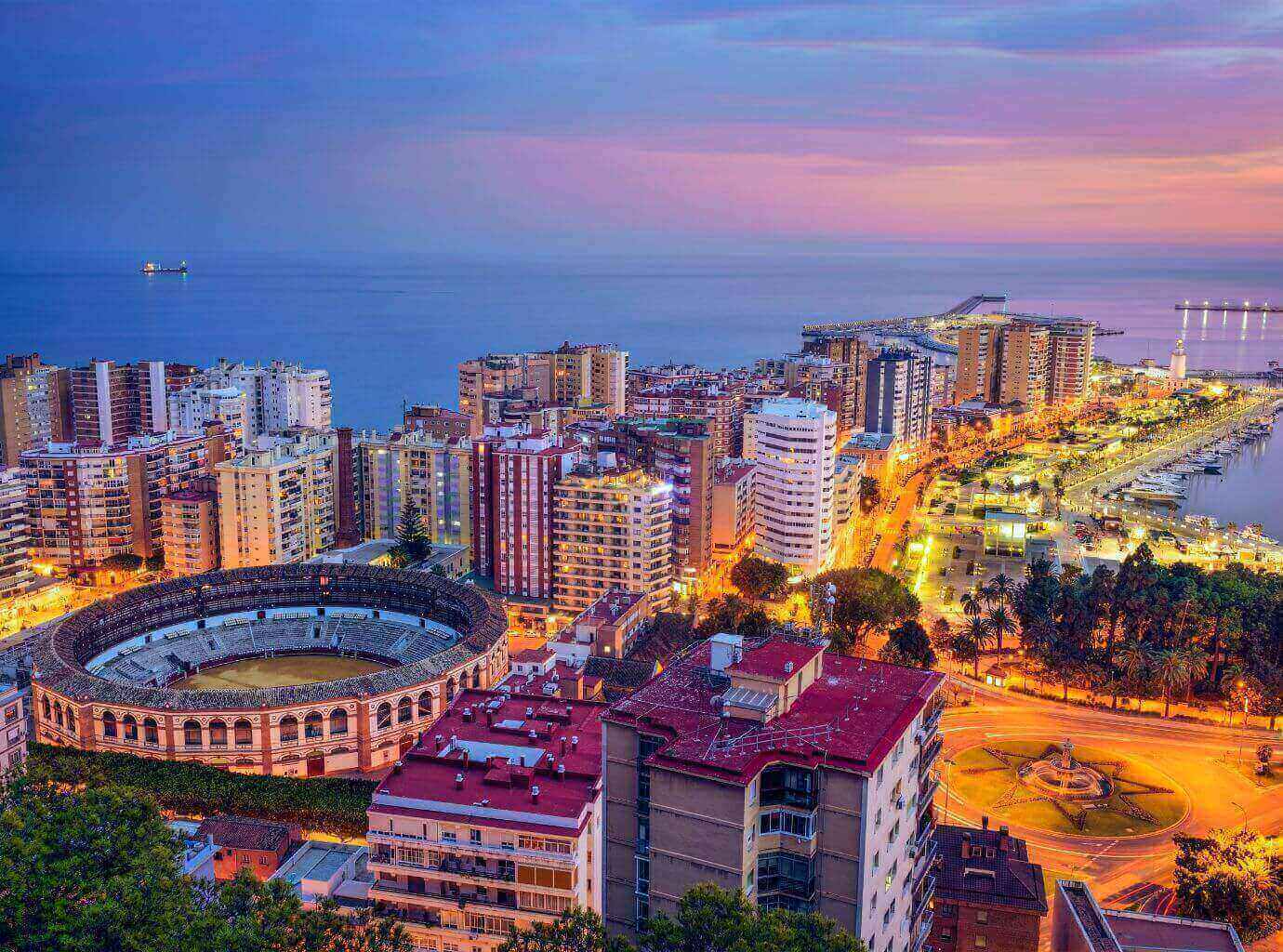 Cityscape Malaga Spain