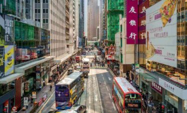 City traffic Hong Kong