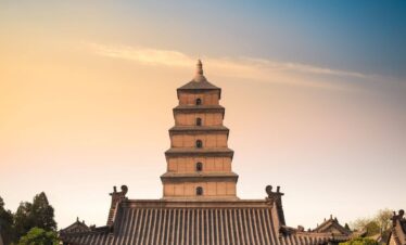 Giant Wild Goose Pagoda Xian China