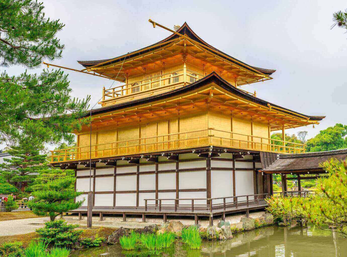 The Golden Pavilion Kinkakuji Temple Kyoto Japan